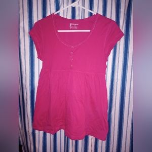 No boundaries pink short sleeve top